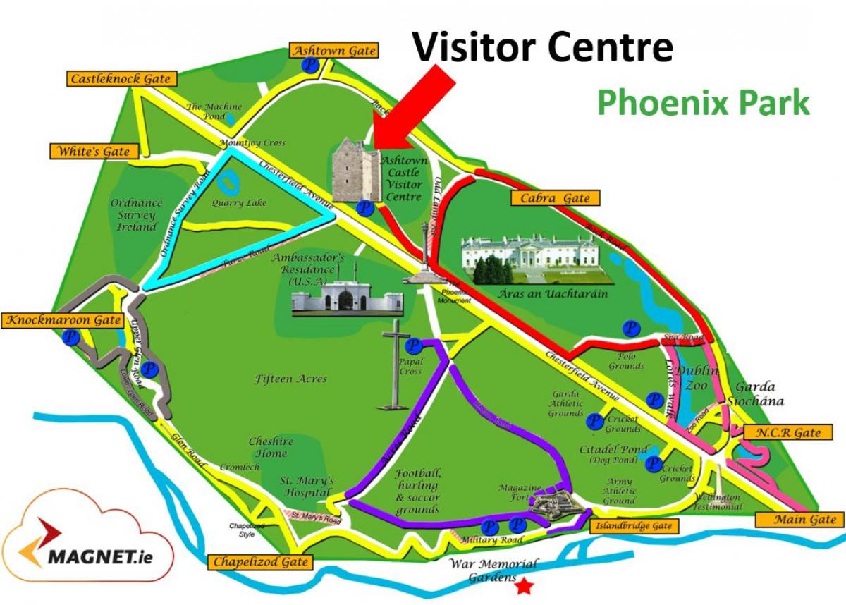 Phoenix park bản đồ