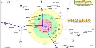 Bản đồ của khu vực Phoenix