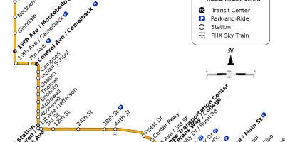 Thung lũng tàu điện ngầm bản đồ tuyến xe buýt