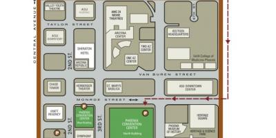 Bản đồ của trung tâm hội nghị Phoenix